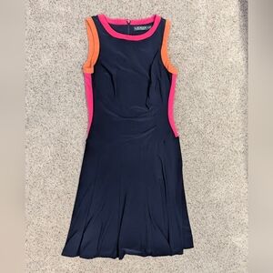 Ralph Lauren Navy and Pink Dress